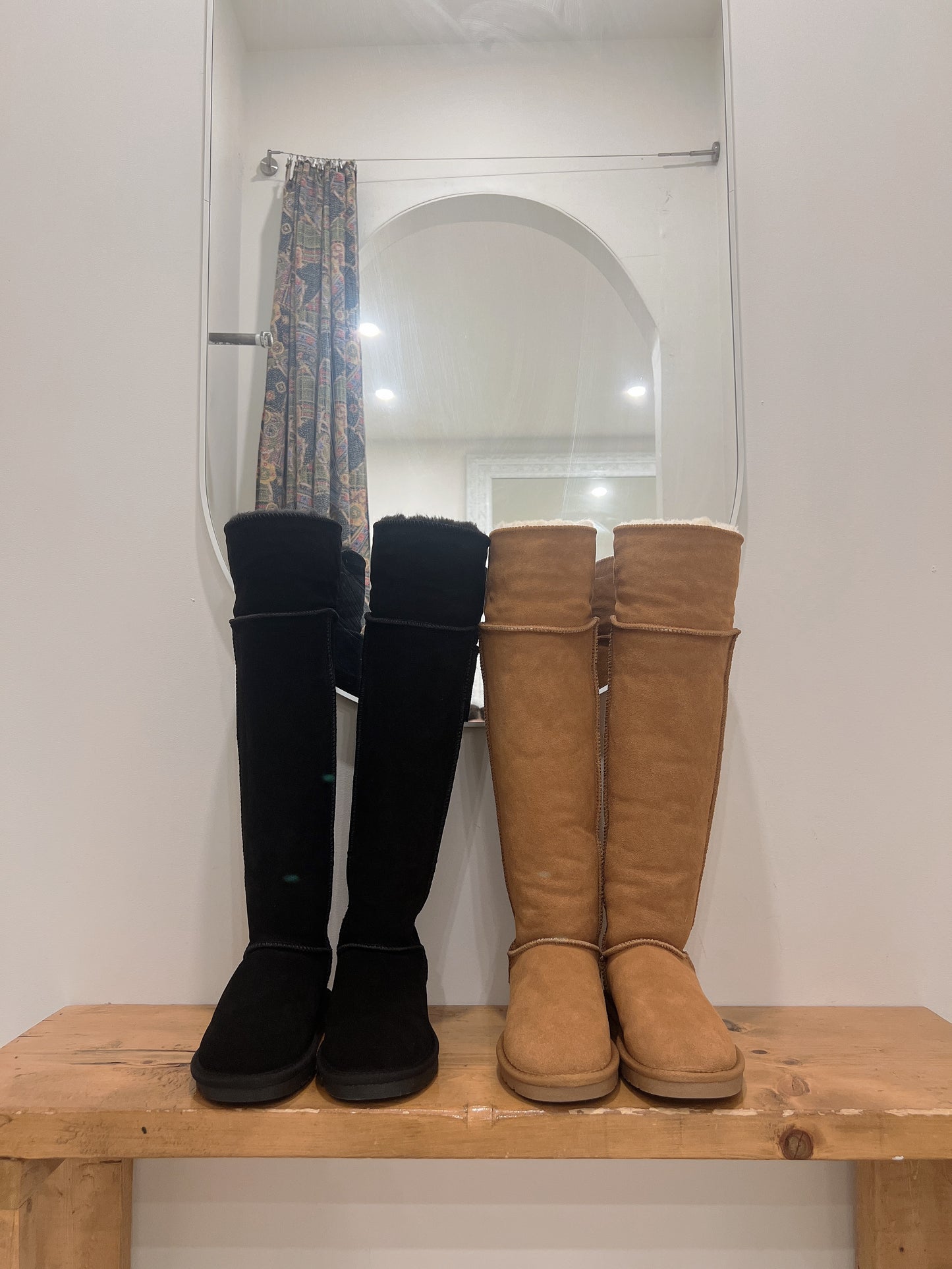 NELLA Knee high sherpa boots