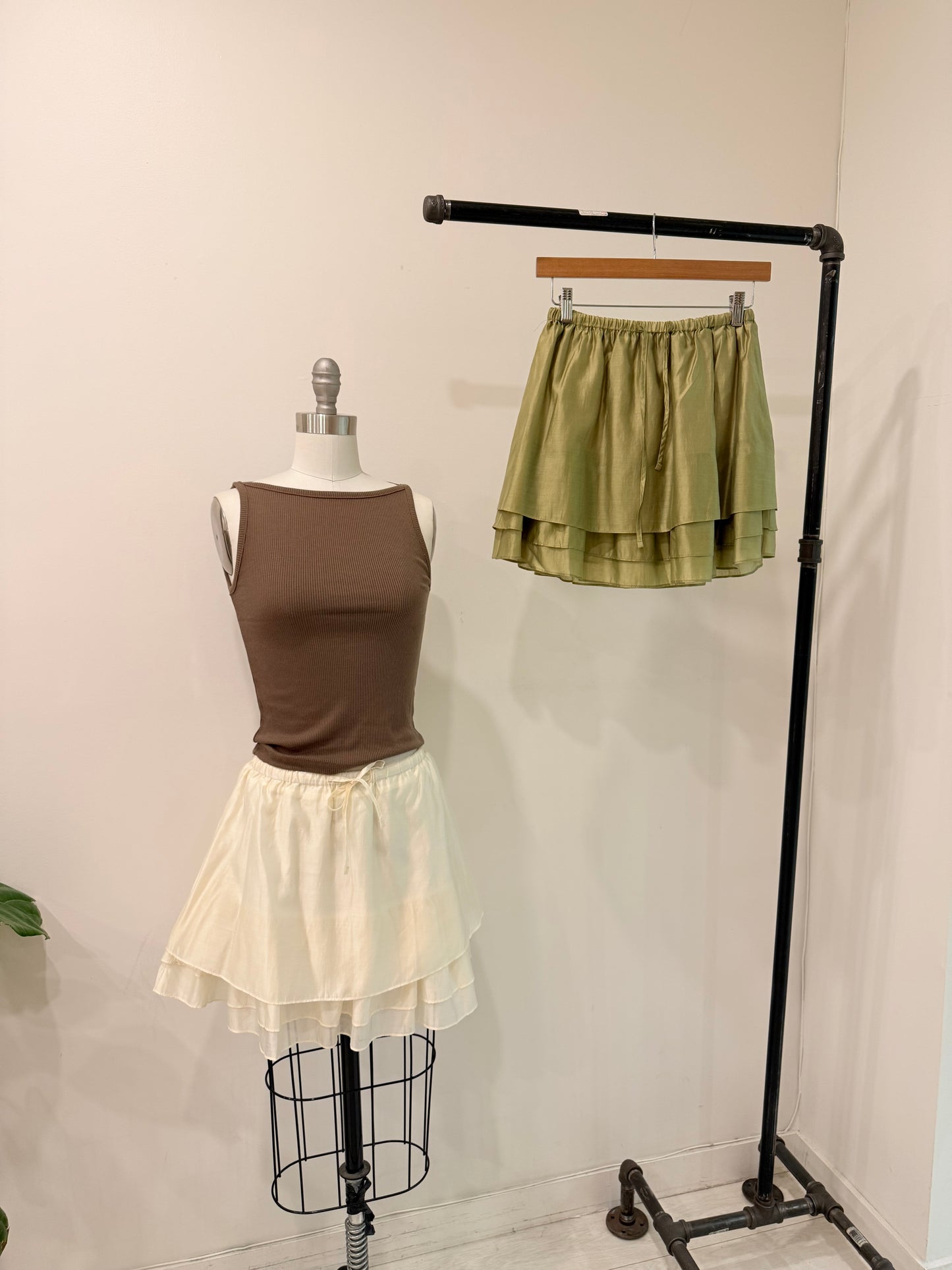 ROMMY Layered mini skirt