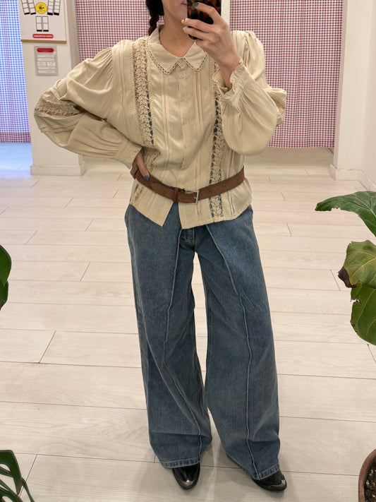 AARON Tucked front jeans