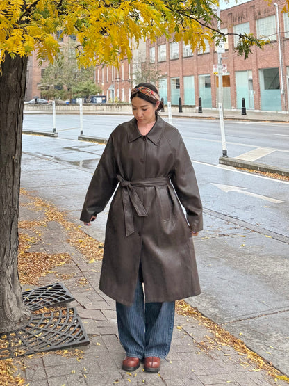 MAYBE Vegan leather coat