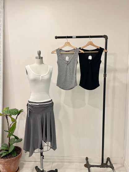ESME Ribbed henley tank