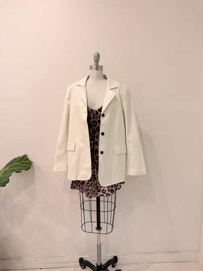 KOOL Vegan leather blazer