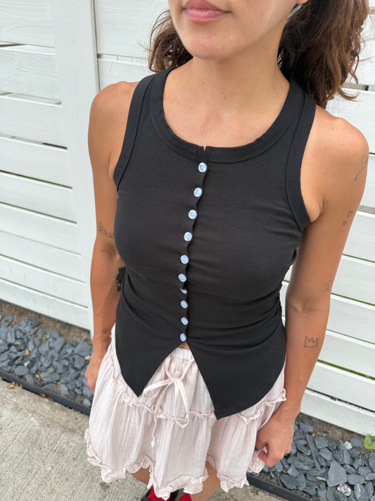 RENDY Button-up tanktop