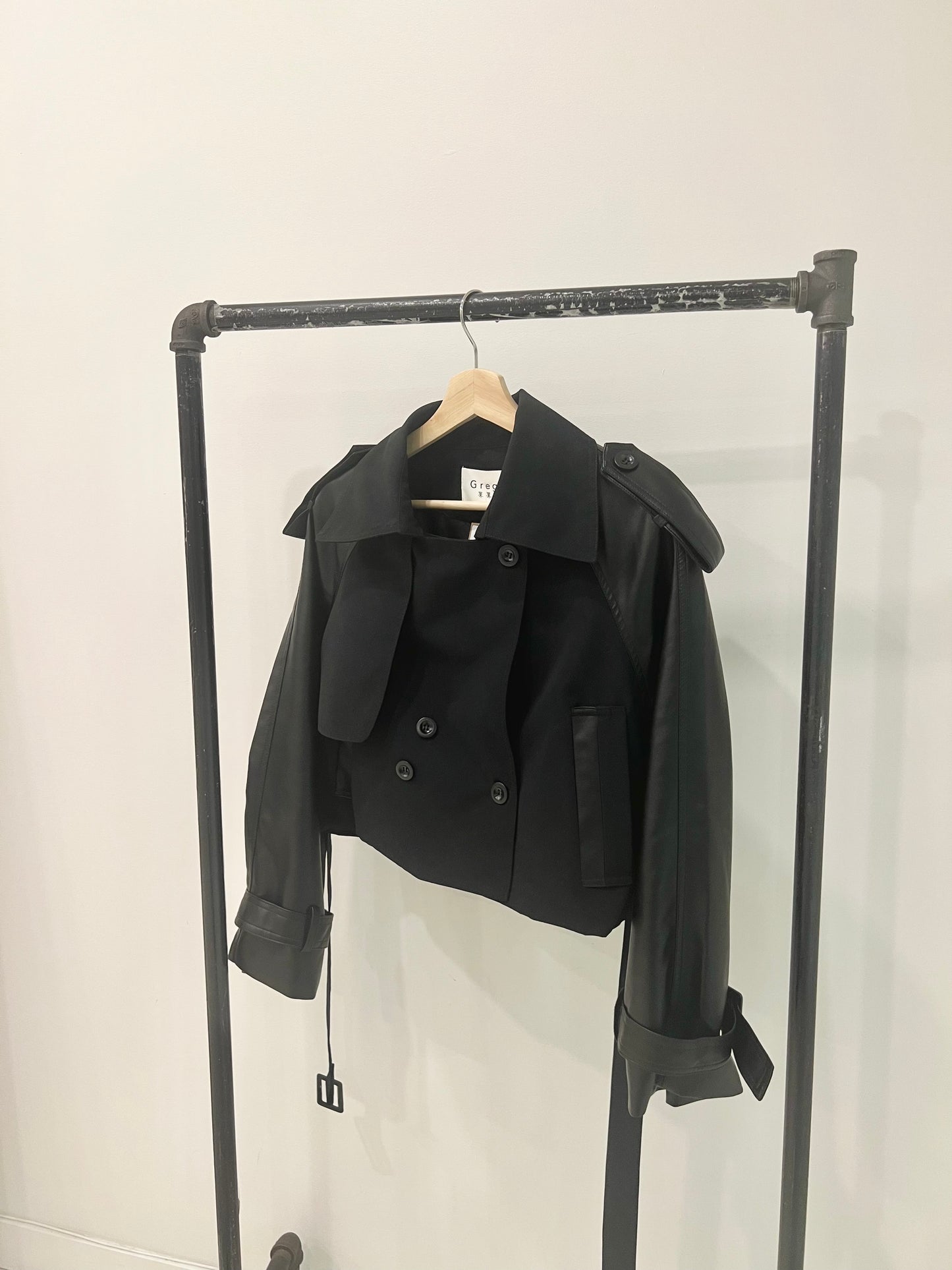LIAN Cropped trench jacket