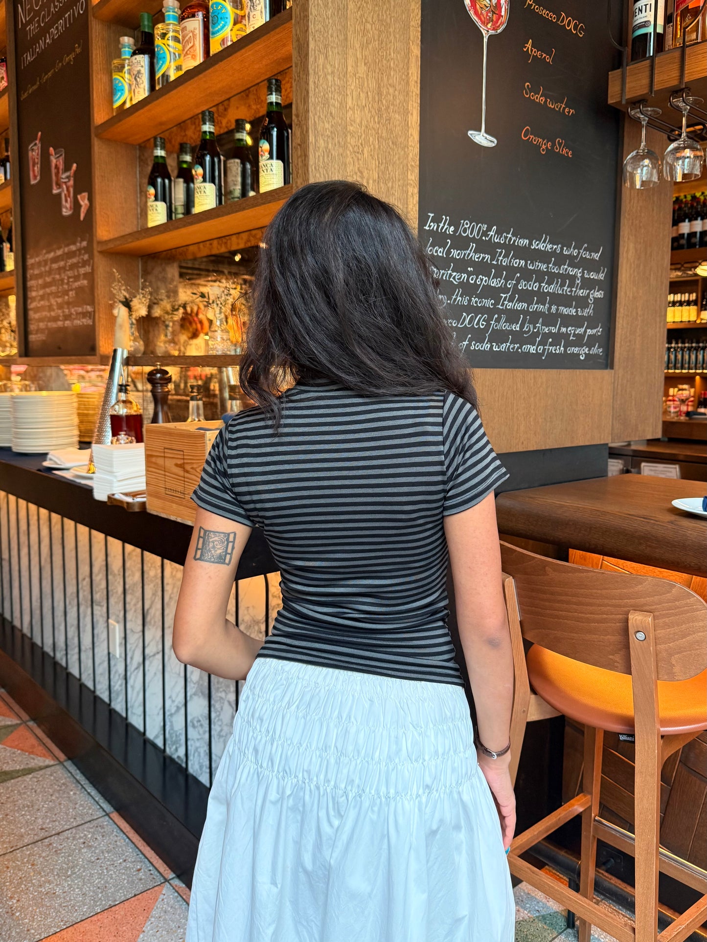 REAL Stripe turtleneck top