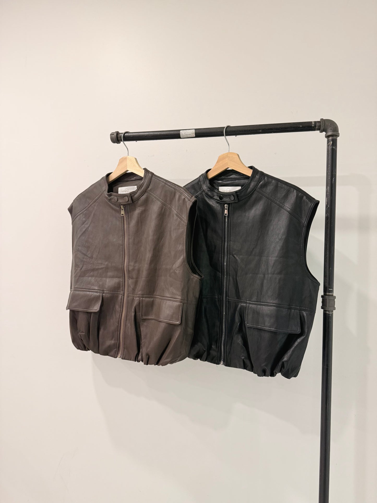 ANOR Vegan leather vest