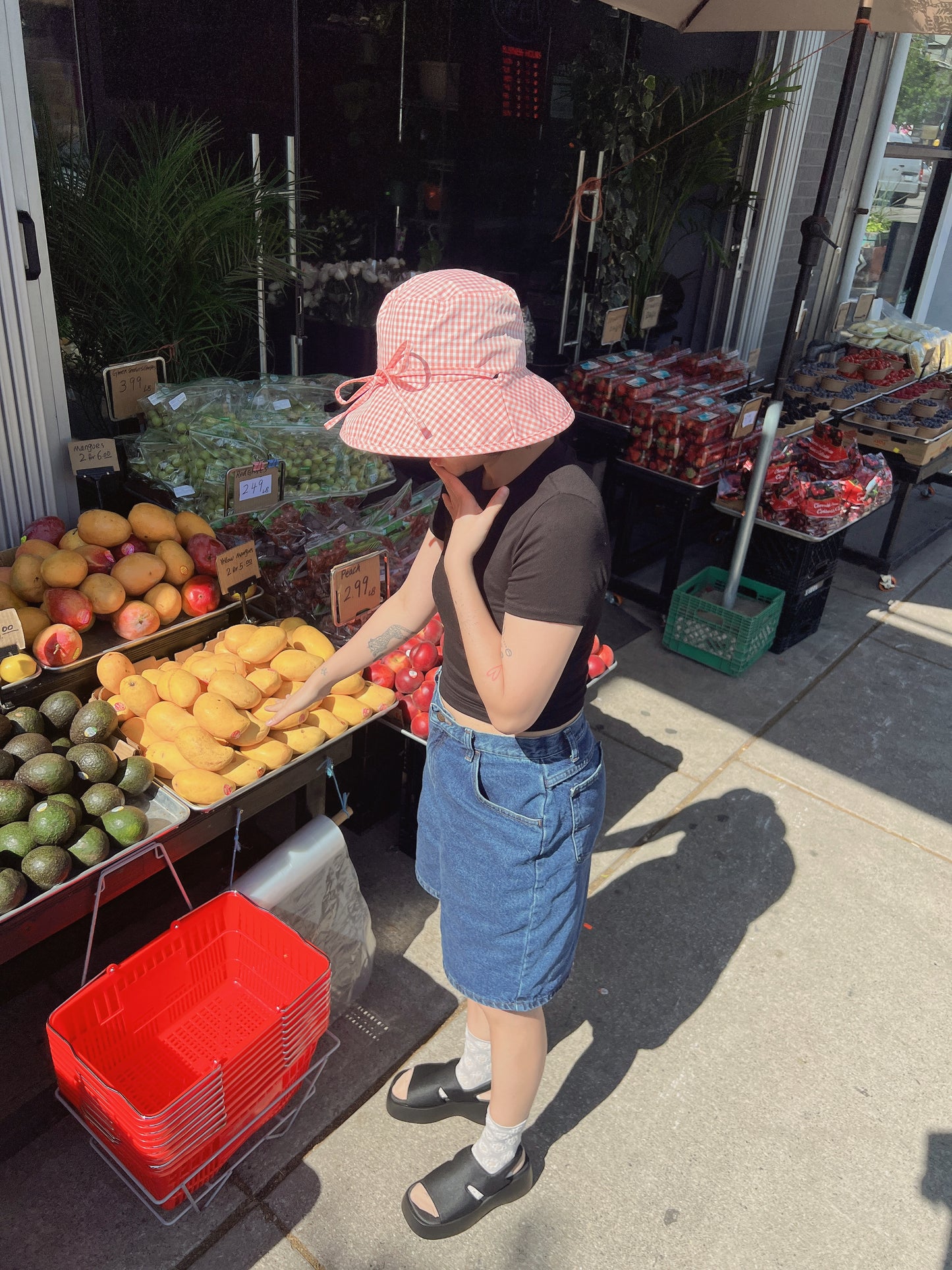 EMMY Checkered bucket hat