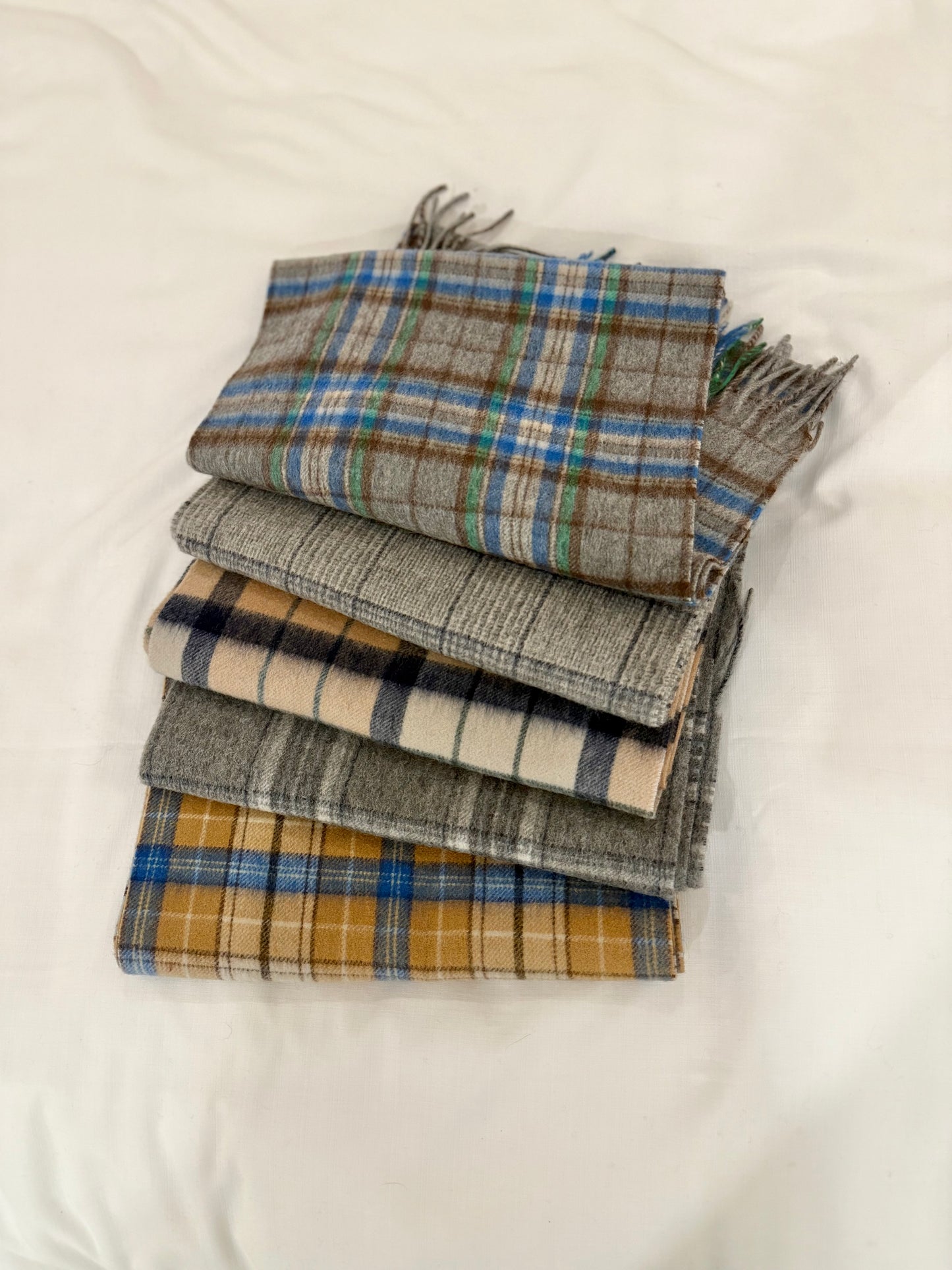 PART Plaid wool scarf