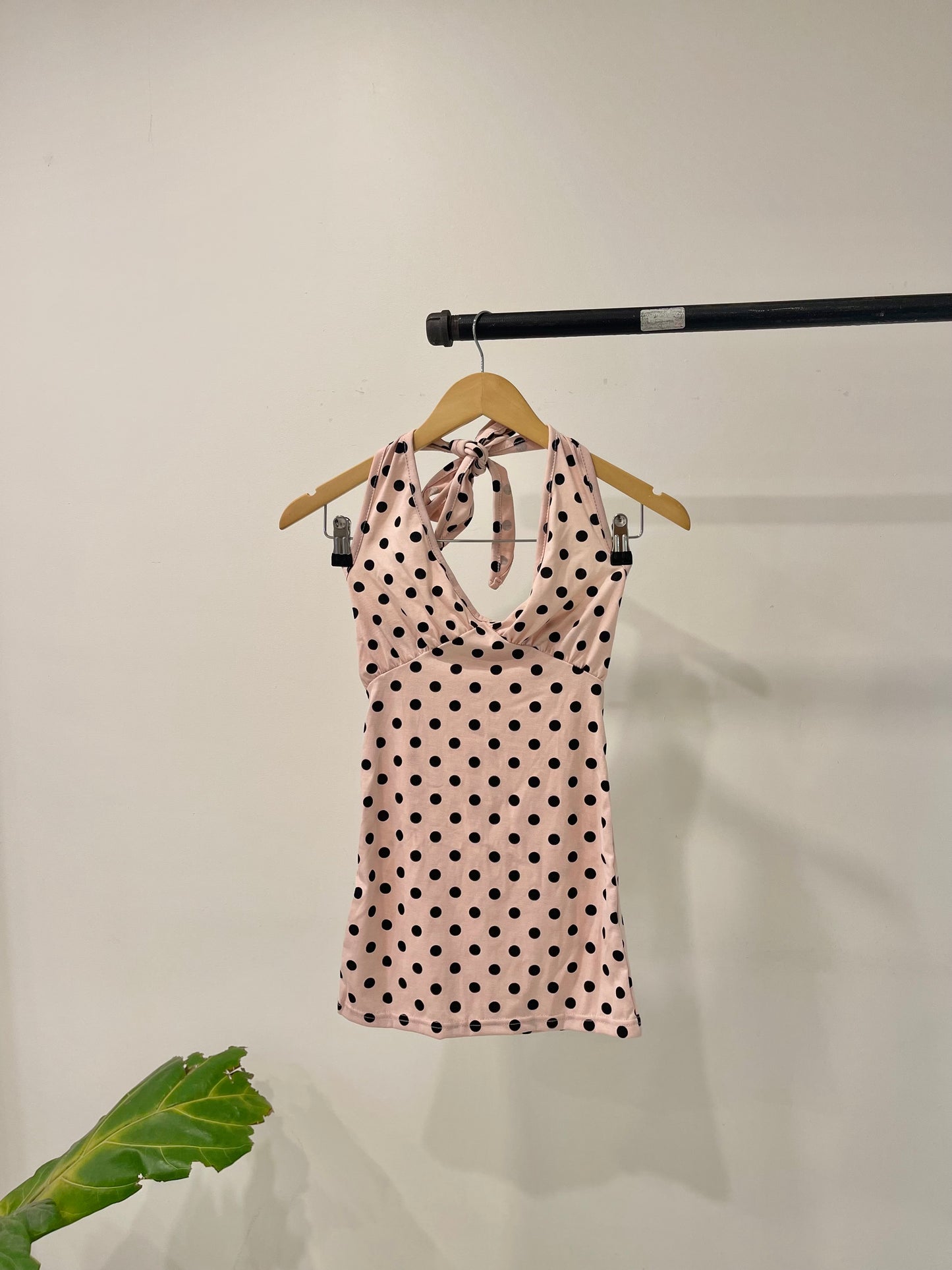 MILA Polkadot halter top