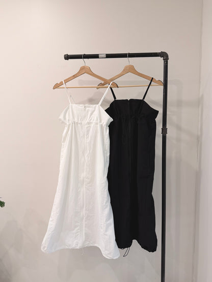 ELODIE Shirred maxi dress