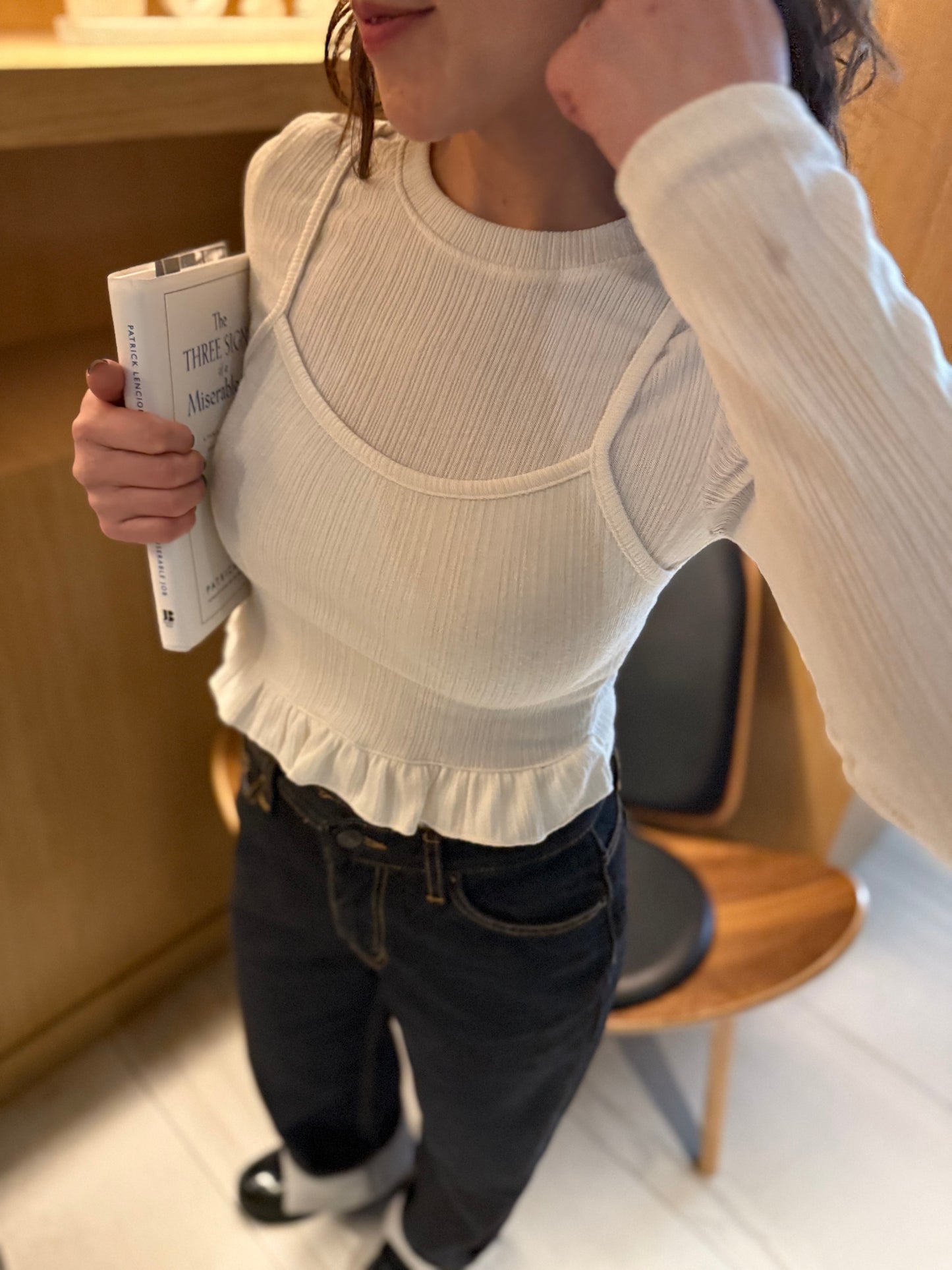 BABE Layered ruffle top