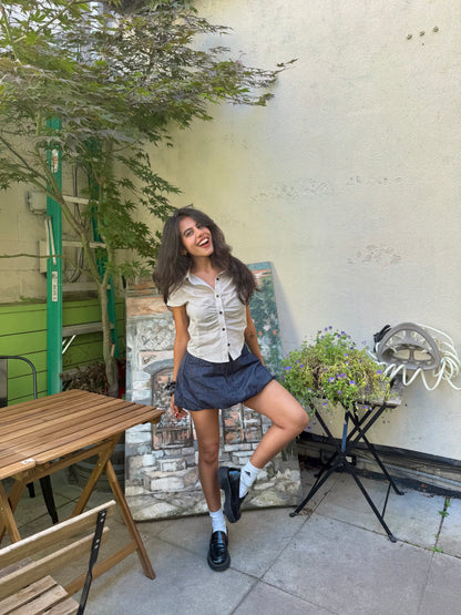 TOUCH Balloon jean skirt