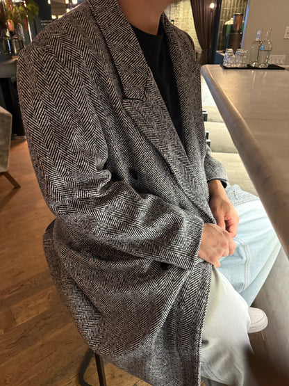 LIAMS Unisex herringbone coat