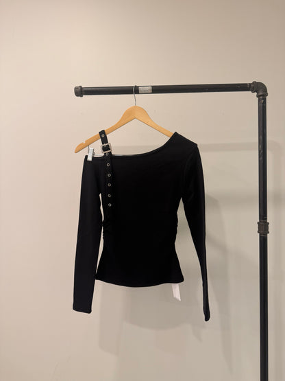 PARCH Belted shoulder top