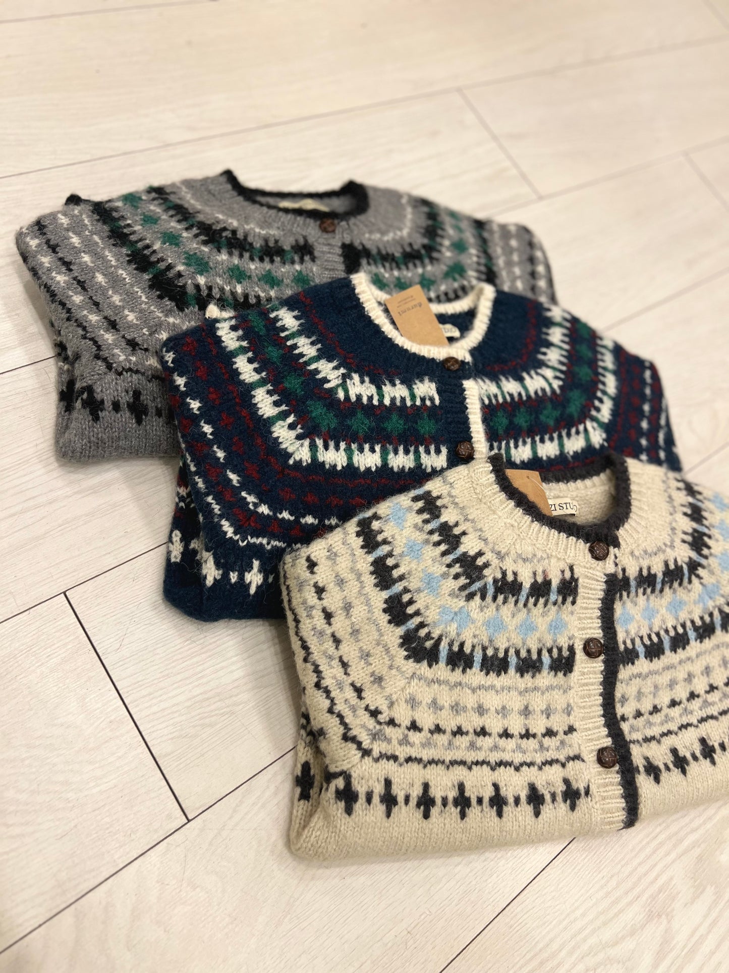 CLAIRE Fair isle cardigan