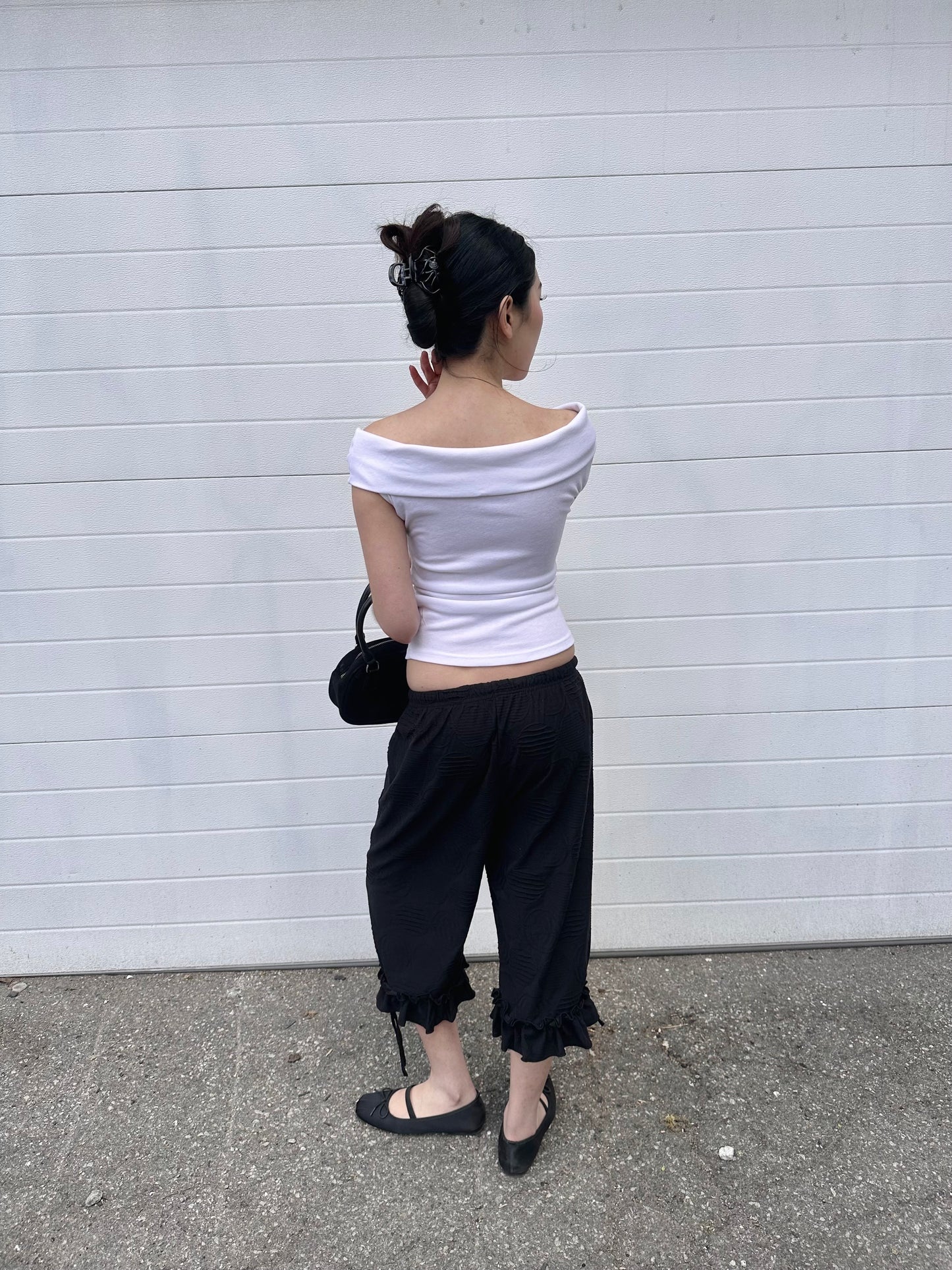 TILLY Jacquard frill pants
