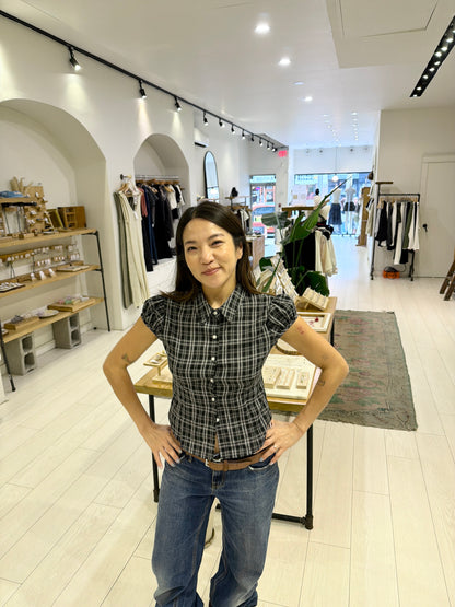 ODILE Gingham blouse