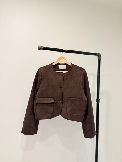 LADY Faux suede jacket