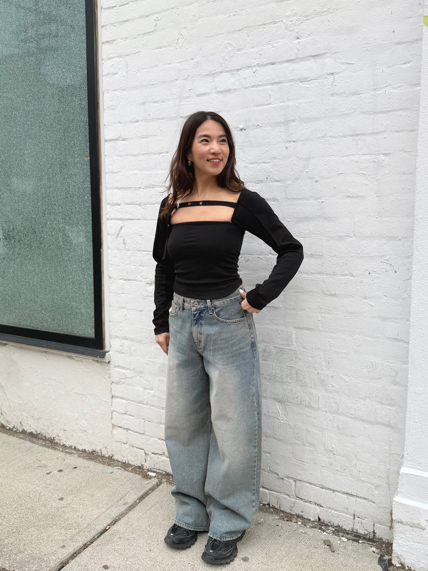 RUDY Belted neckline top