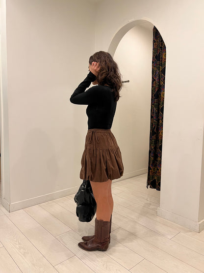 FASSO Corduroy puffy skirt