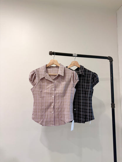 ODILE Gingham blouse
