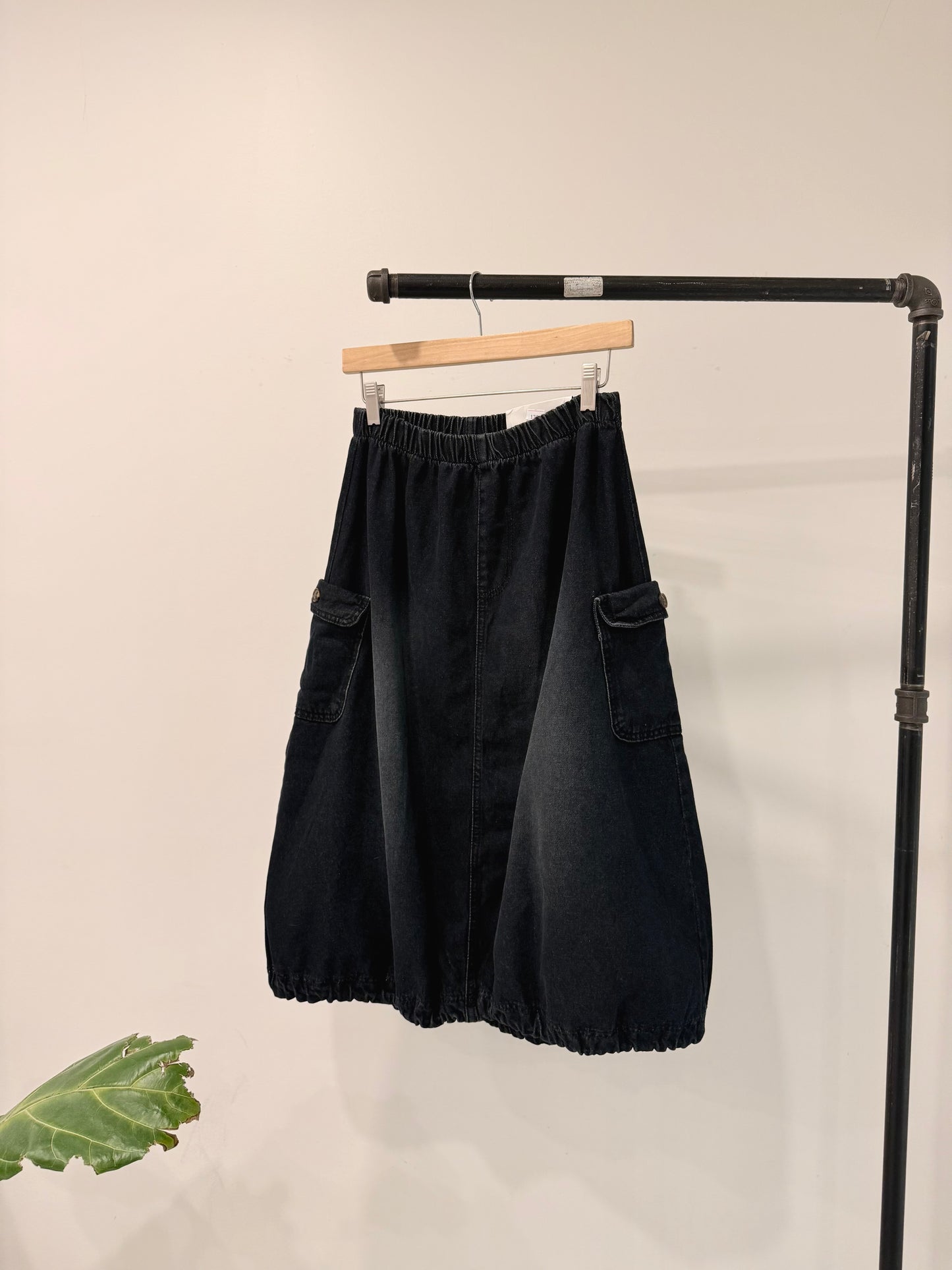 FLEET Denim balloon skirt