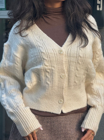 TIDE Cable-knit cardigan