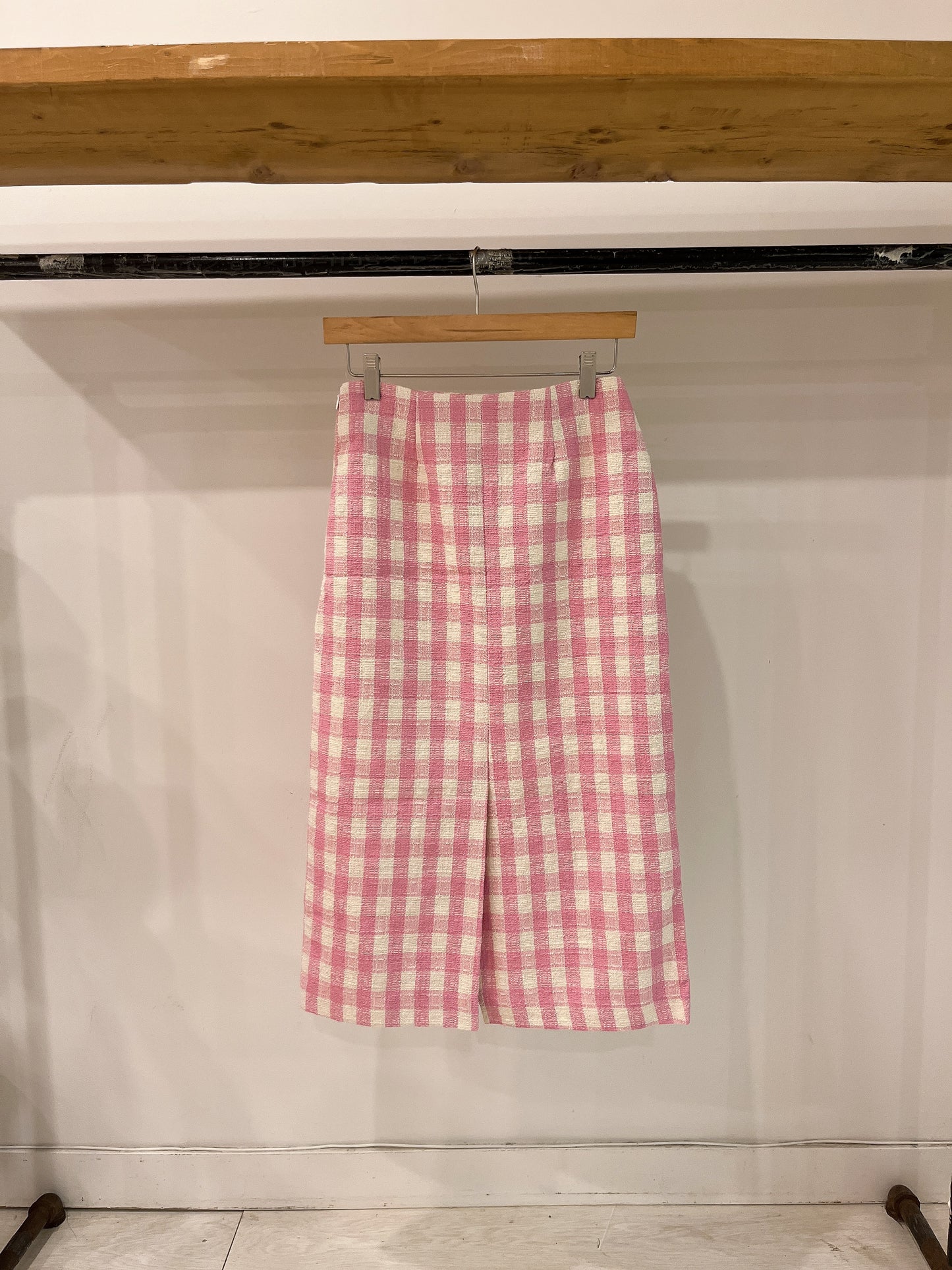 SHAKE Gingham plaid skirt