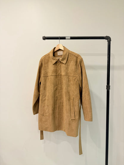 SAINT Vegan suede coat