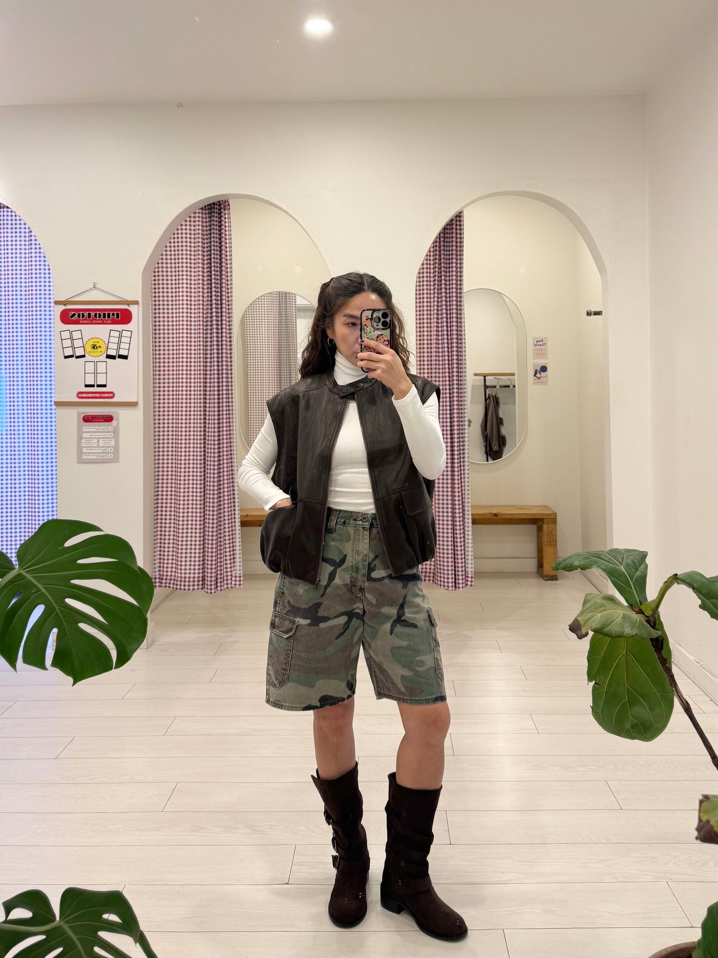 ANOR Vegan leather vest