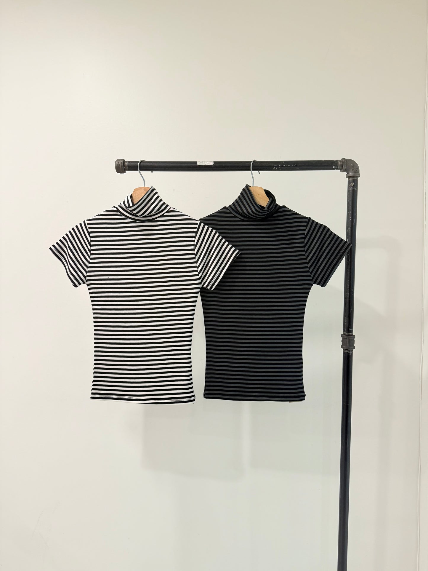 REAL Stripe turtleneck top