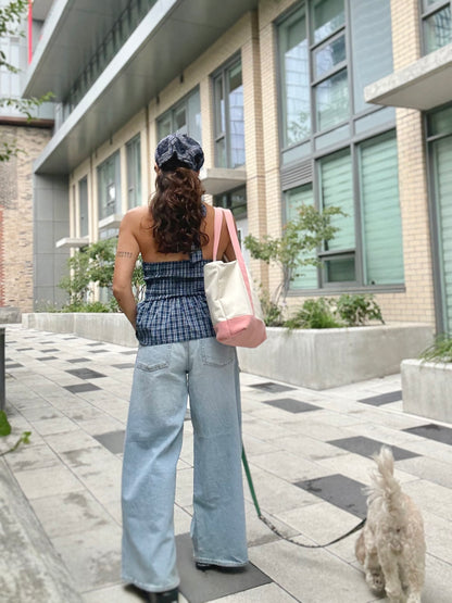 ELEM Plaid halter top