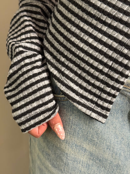 RAE Stripe knit shirt