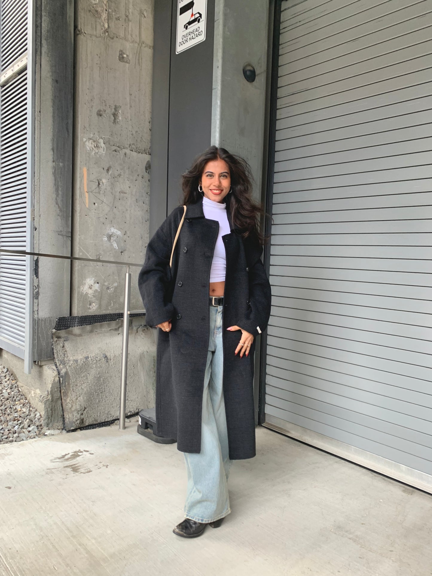 HILDA Plaid wool coat