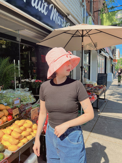 EMMY Checkered bucket hat