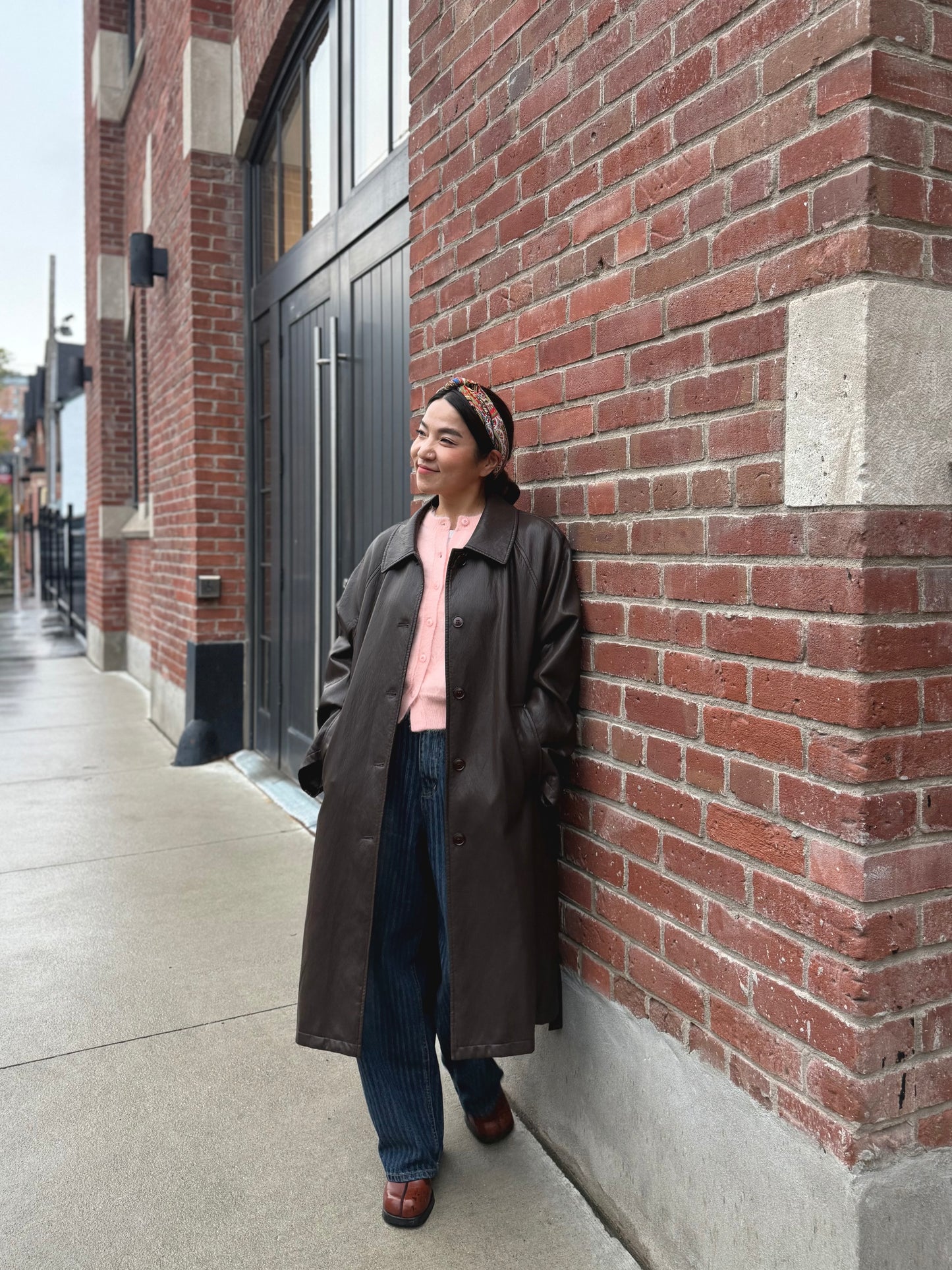 MAYBE Vegan leather coat