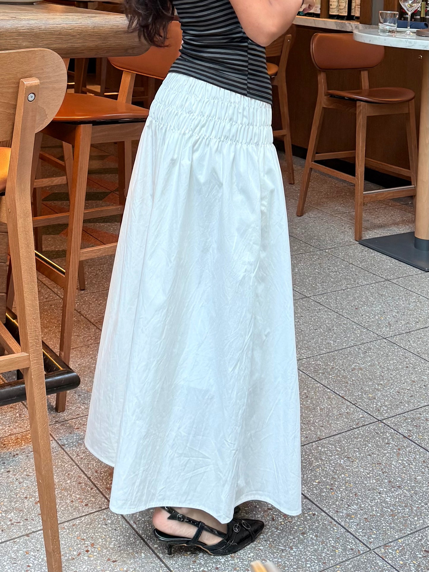 AXIS Smocked maxi skirt