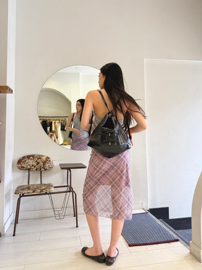 PING Printed mesh skirt