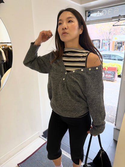 AGATHA Wool V-neckline sweater