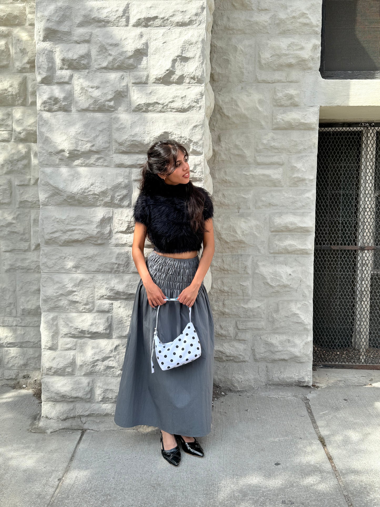 AXIS Smocked maxi skirt