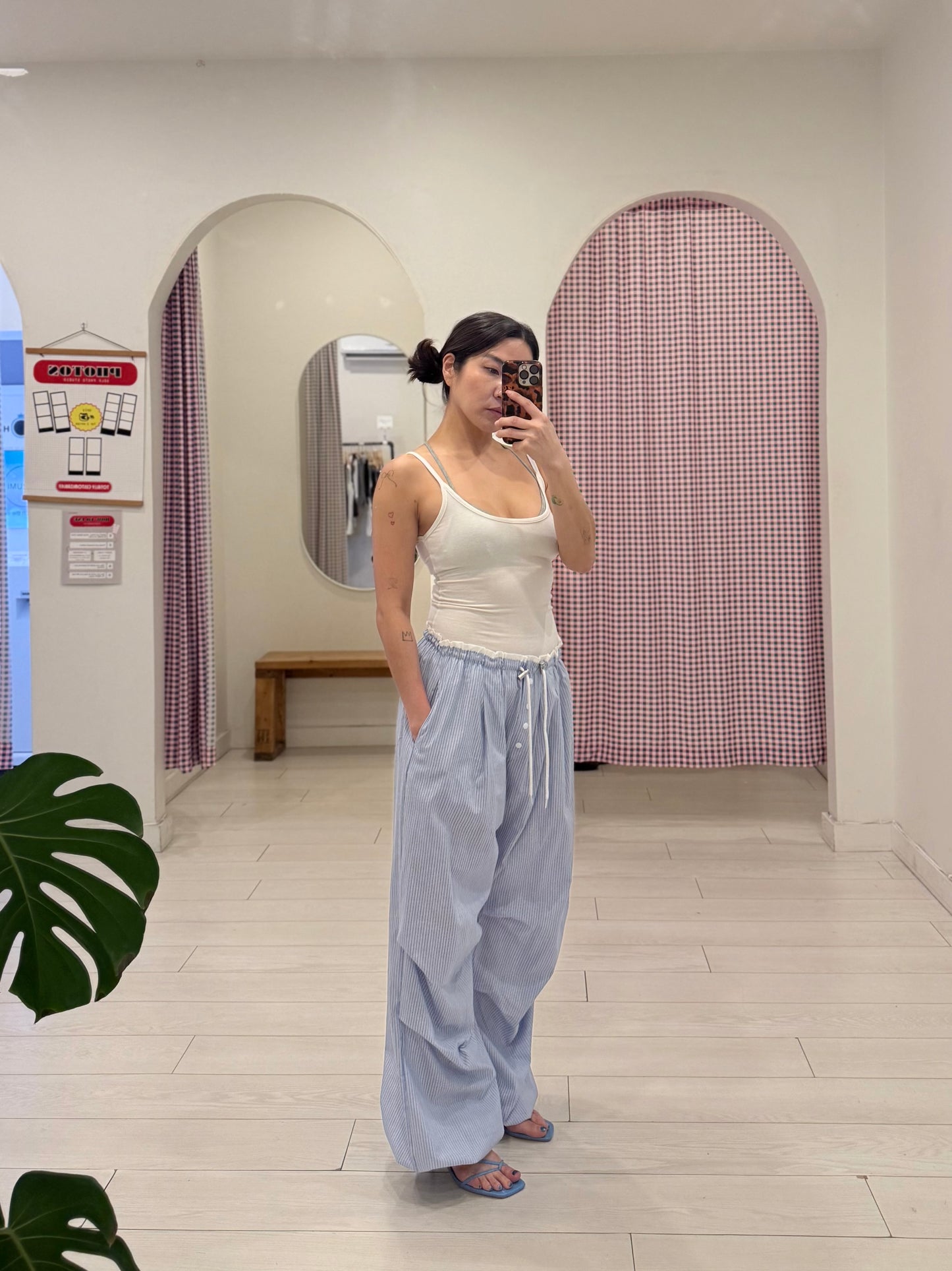 HIGH Striped track pants