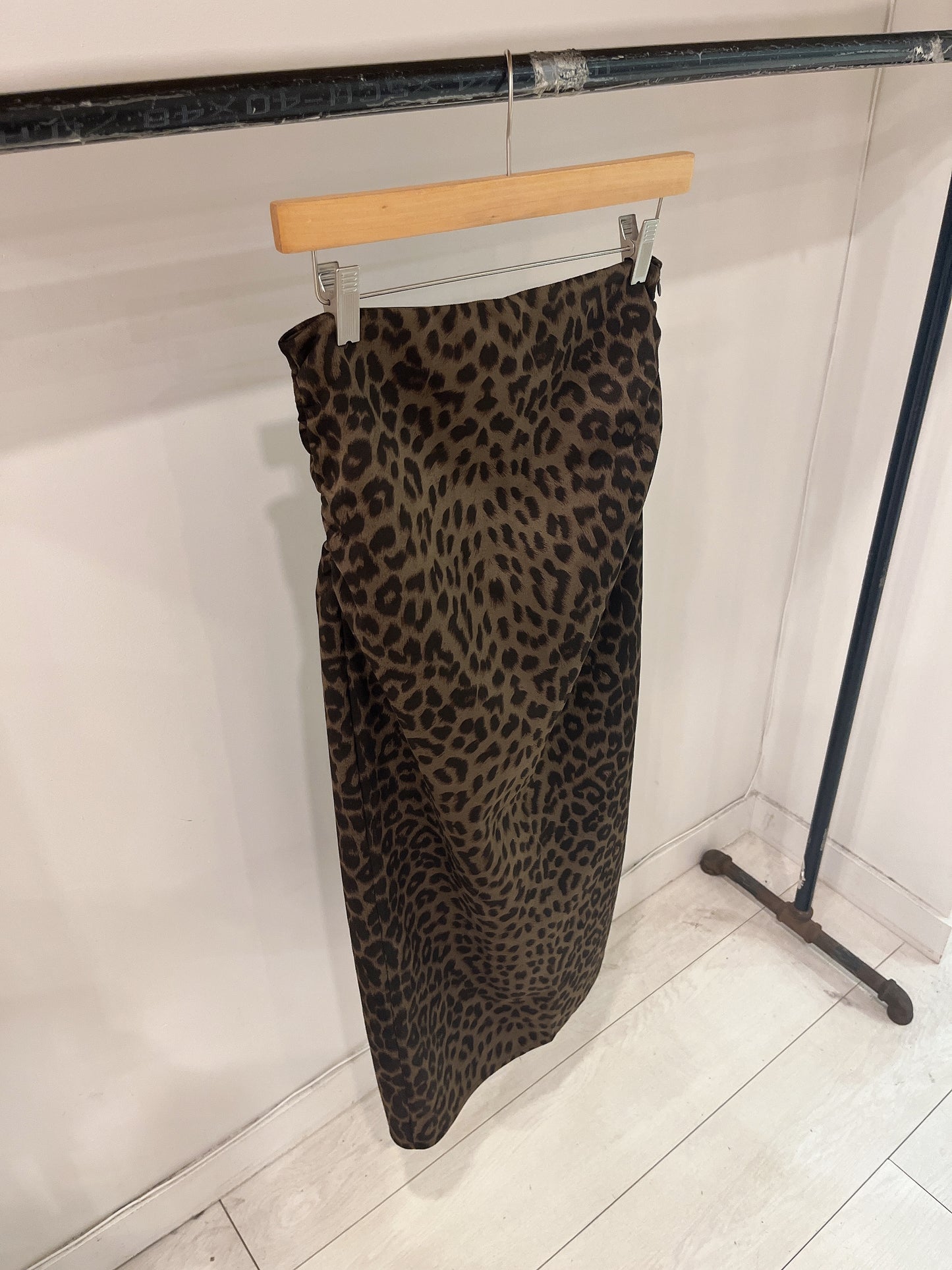 EXIT Cheetah print maxi skirt