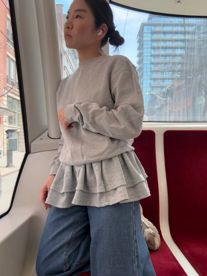 FREN Micro tiered skirt