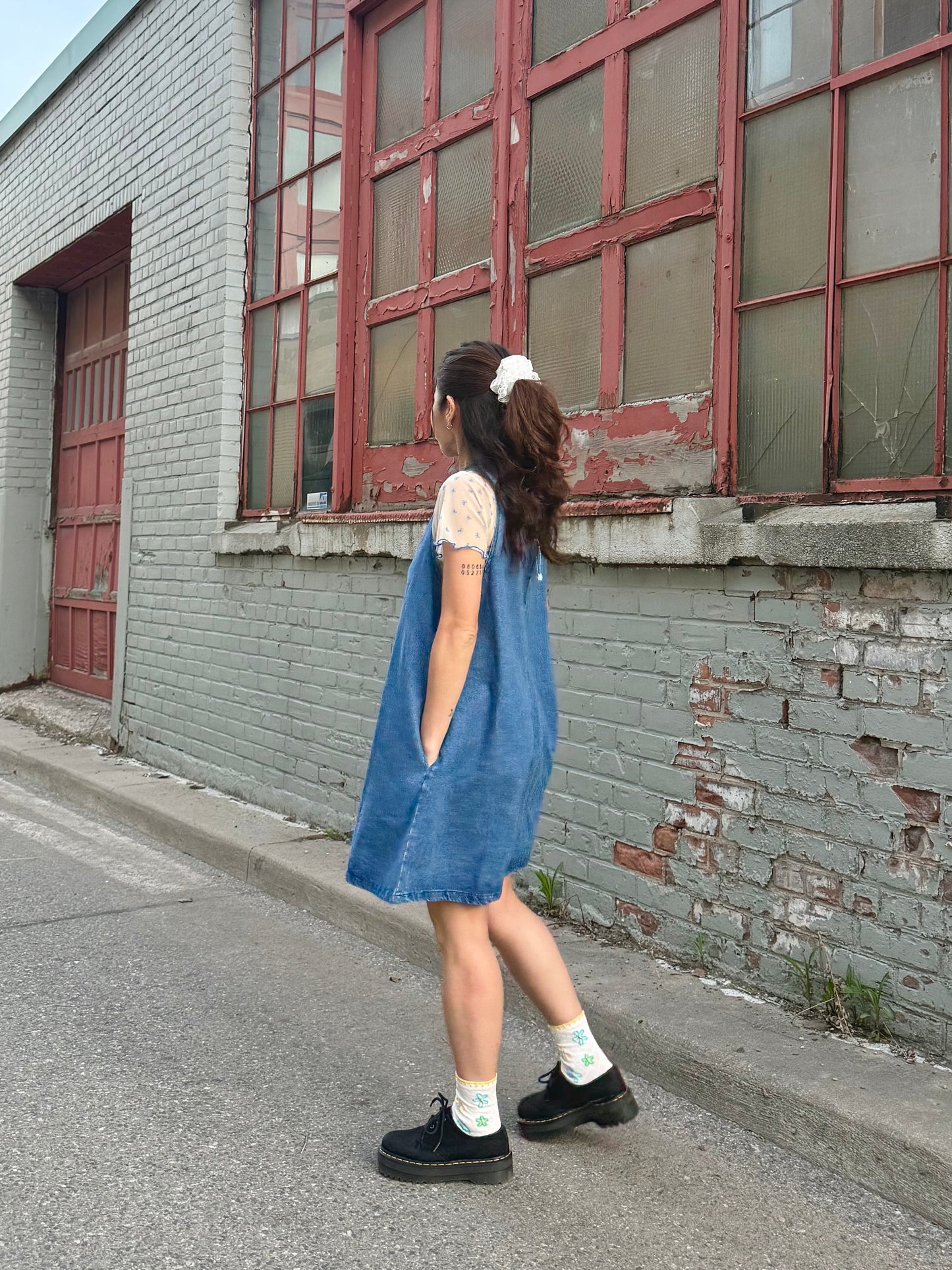 NESSON Denim mini dress