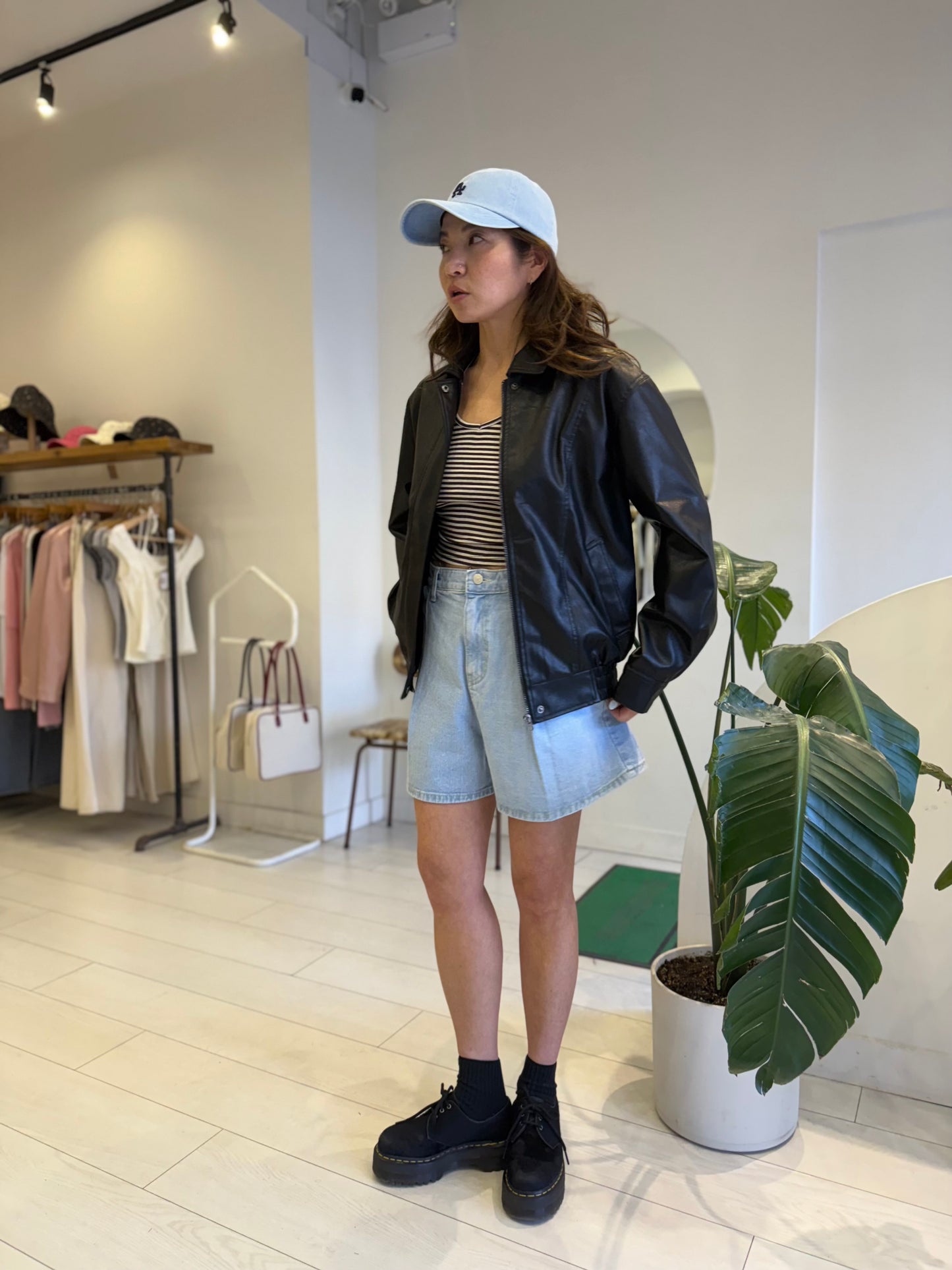 FIGA Vegan leather bomber