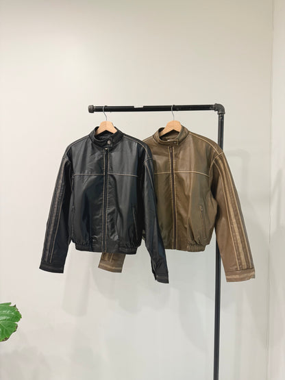 DAM Leather bomber jacket