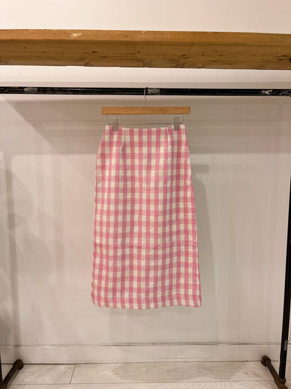 SHAKE Gingham plaid skirt