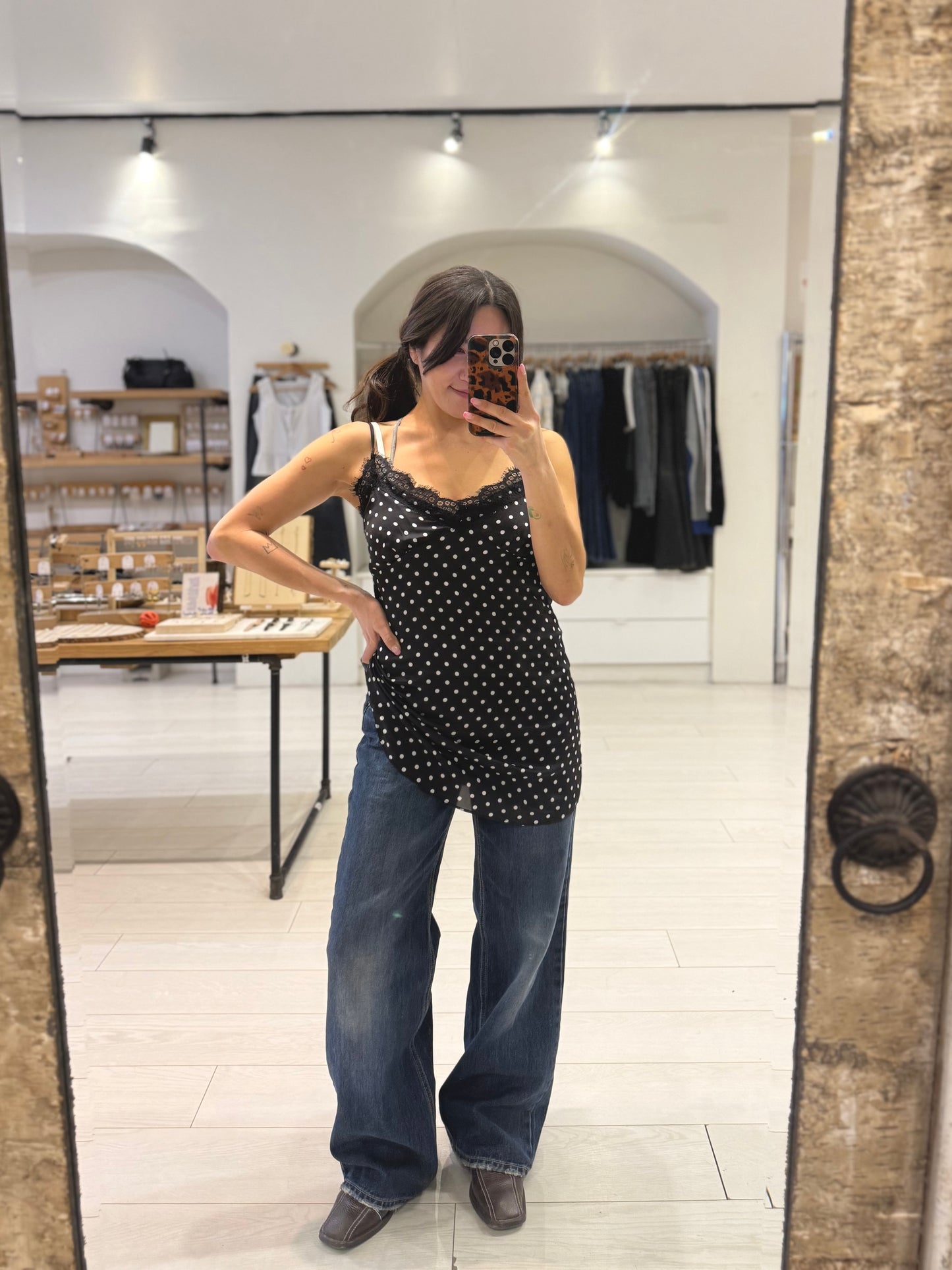 NEXT Polkadot slip dress
