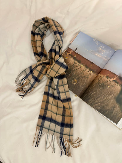 PART Plaid wool scarf