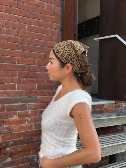 NICOLE Capped sleeve boucle top